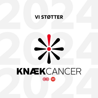 Vi er stolt sponsor af Knæk Cancer 2024